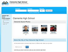 Tablet Screenshot of clementshighschool.net